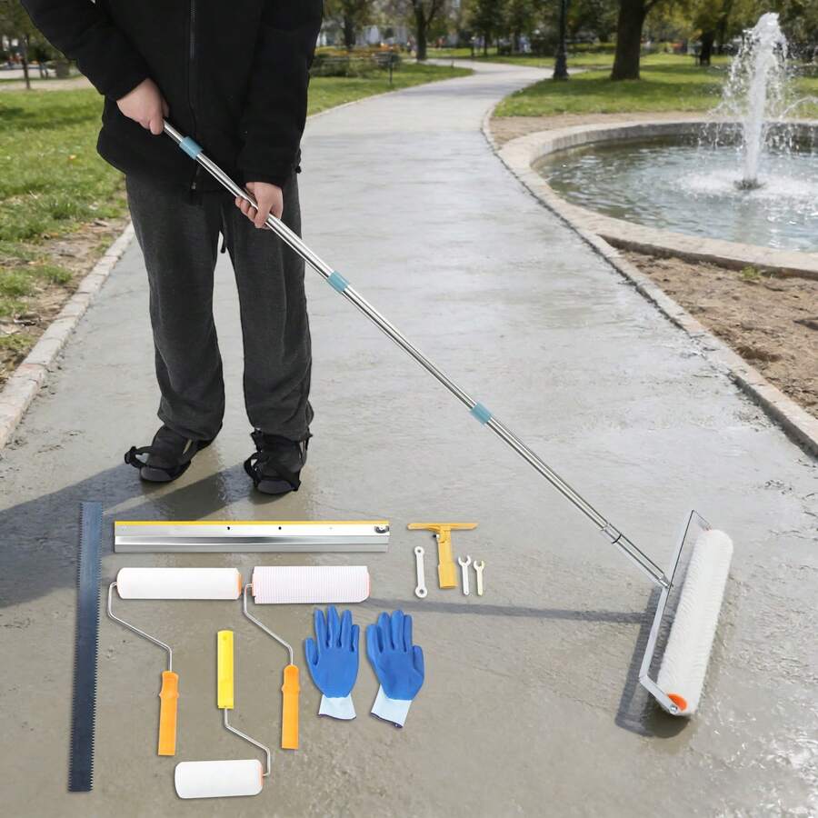 Self Leveling Epoxy Floor Kit, Grade Floor Defoaming And Leveling Tool Set New - Default - View 1