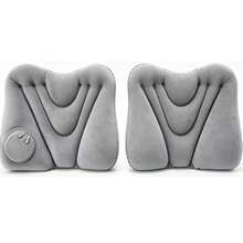 Bantal Penopang Pinggang yang Dapat Ditekan untuk Mengembung, Bantal Pinggang Portabel untuk Perjalanan, Bantalan Penopang Punggung Ergonomis untuk Kursi Kantor, Mobil, Pesawat Terbang, Pereda Nyeri, Ringan untuk Tidur Siang di Luar Ruangan - MultiWarna - View 7