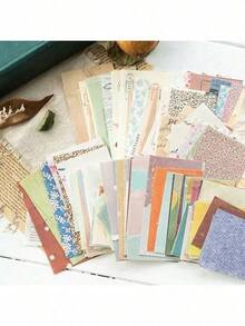 Vintage Floral Manual Decorative Paper DIY Collage Memo Paper - Multiple Styles - View 2