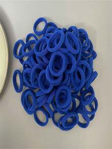 200/100/50/1pc High Elasticity Ponytail Hair Bands, Navy Blue, Seamless, Elastic Hair Bands, Home, Hair Accessories, Reusable, Outdoor Garden Decoration, Fan, Room Decoration, Teacher Gift, Wedding Decoration, Holiday Accessories, Garden Furniture, Garden, DIY, Bedroom Decoration, Kitchen Decoration, Dorm Essentials, Storage Room, Travel Essentials, Bachelorette Party Supplies, Office Desk Accessories, Home Decor - Multicolor - View 6