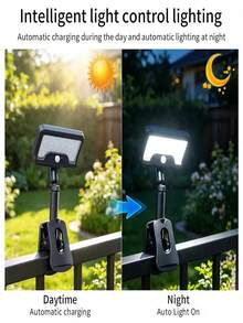 2pcs Adjustable Solar Clip Lights RGB 4 Color Changing Solar Outdoor Spotlight With Remote Control, All-Weather IP65 Waterproof Auto Charging Solar Landscape Lights, Suitable For Fence, Tree, Patio, Backyard Decoration - IP65 Standing Floor Lamp With 4-color Light - View 5
