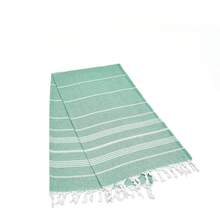 Simi Peshtemal, Türkisches Peshtemal, 90x180 cm Strand Peshtemal, Türkisches Peshtemal, Fouta Handtücher - Minzgrün - Übersicht 3