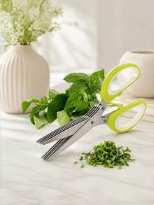 Kitchen Scissors Multi-Layer Design Convenient And Efficient For Cutting Vegetables - Multicolor - View 7