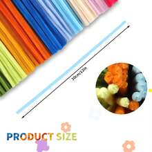 1153pcs Pipe Cleaner Flower Kit, Multicolor Bouquet Handmade Kit With Tutorial Video, 16 Color Flower Making Kit With Chenille Stem, Suitable For Tulip, Lily, Lavender Flowers, Birthday Gift, Graduation Gift, DIY Art And Creative Handicraft Project - Bouquet Set - View 2