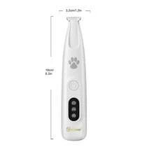 ENSSU Pet Electric Grooming Clipper With LED Light, Dog Paw Trimmer, Wide Blade Electric Dog Grooming Scissors With LED Display, Pet Micro Precision Trimmer, Rechargeable Clipper For Paws, Ears, Face, Butt And Eyes - Multicolor - View 11