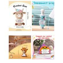 1pc Hand-Woven Plush Doll Ornaments Words Of Positive Energy Encouragement Can Also Be Given As Small Gifts To Friends And Family. Lovely Knitting Toys Are Very Suitable For The Living Room And Desk At Home, As Birthday Gifts And Decorative Ornaments - Multicolor - View 3