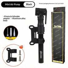 1 Buah Pompa Sepeda Mini Multifungsi Portabel Tekanan Tinggi dengan Kaki Lipat, Desain Genggam Ergonomis, Selang Berputar untuk Ban Katup Amerika dan Prancis - MultiWarna - View 11
