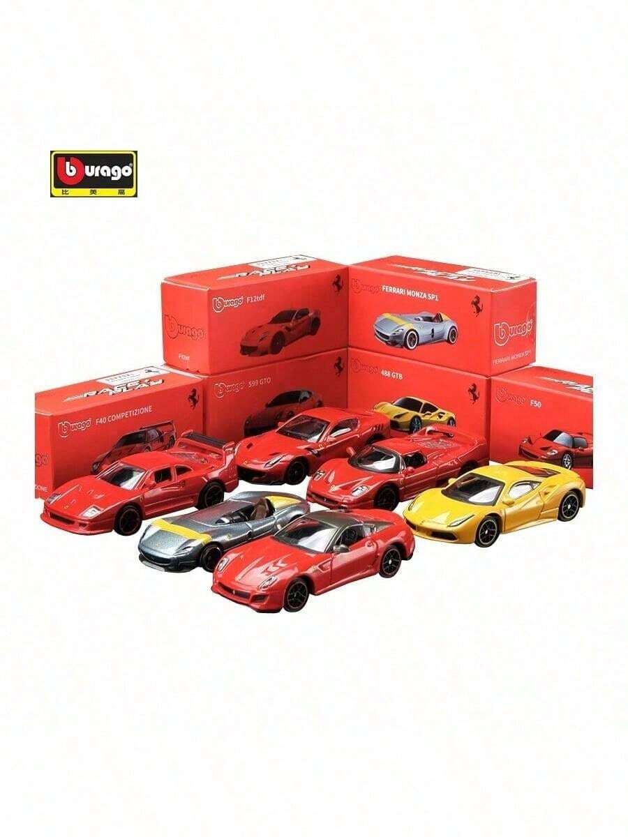 Burago 法拉利 1:64 比例仿真車模 SF90 488GTB LAFERARI 指尖模型 迷你小型跑車收藏 小車模型擺飾 - 彩色 - 查看 1