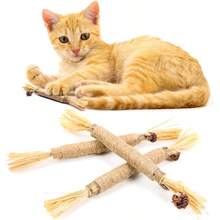 Woven Sticks - Durable Teeth Cleaning Toy For Indoor Cats, Interactive Toy Supplies, No Batteries Required, Helps With Dental Health | Woven Material | Durable Stick, Interactive Toy - Multicolor - View 7