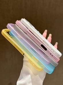Compatible con iPhone 17/17 Pro/17 Pro Max/16/15/14/13/12/11 Series, 1 pieza Funda de teléfono TPU ultra fina con tacto mate de piel, cubierta protectora anti-caída de cobertura completa, funda de teléfono 17 Pro Max, funda de teléfono de moda anti-caída de cobertura completa - Rosa - Ver 6