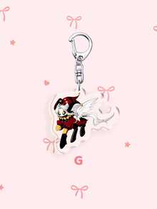1pc/7pcs Acrylic Bizarre Circus Clown Keychain, Cute Anime Character Pendant, Anime The Freak Circus Keychain, Bag Accessory,Back To School Best Gifts - Multicolor - View 8