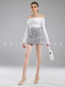 MOIRÉALLURE 1雙純色適合日常生活的基礎緊身褲 - 無色 - 查看 9