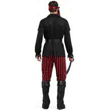 Halloween Men's Pirate Cosplay Costume Captain Jack Sparrow Costume Medieval Men's Carnival Party Set - Multicolor - View 8
