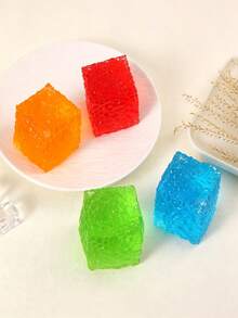 1 pieza Nuevo Juguete Squishy de Cubo de Panal de Abeja de Maltosa, Juguete de Alivio del Estrés de Rebote Lento para la Punta de los Dedos, Diseño Realista y Lindo, Adecuado como Regalo de Relajación para Adolescentes Niños y Niñas, Regalo de Pascua, Vacaciones y Día de San Valentín - Multicolor - Ver 2
