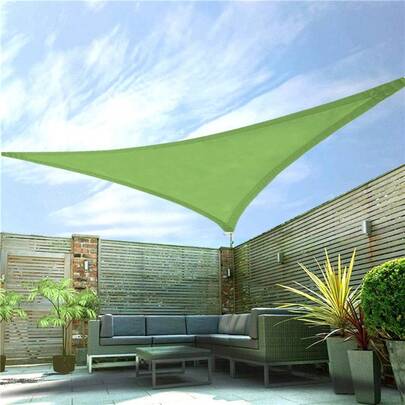 Toldo Triangular para Praia, Abrigo Solar com Proteção UV, Cobertura para Jardim, Pátio, Piscina, Festa, Terraço, Vela de Sombra, Toldo de Sombra para Quintal, RV, Camping e Barraca