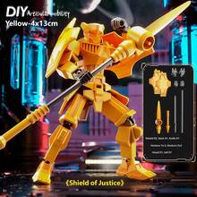 T13 Action Figure 2-Piece Set, DIY Titan 13 Warrior Figure, Multi-Joint Articulated Action Figure, Lucky 13 Collectible Toy - Multicolor - View 18
