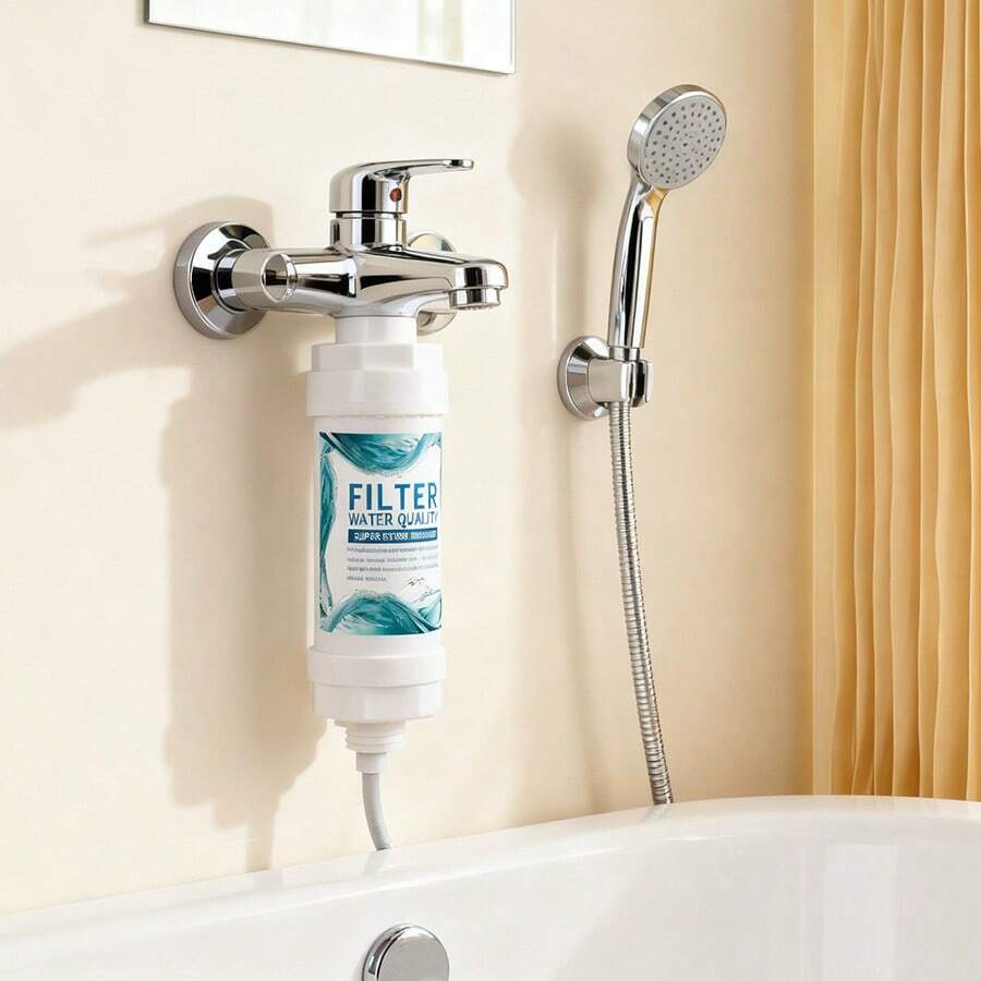 淋浴花灑水過濾器 水龍頭淨水器 淋浴過濾器 浴缸除氯淨水器 熱水器進水前置過濾器 洗衣機水龍頭過濾器 家用廚房水龍頭淨水過濾器 - 加強過濾器 - 查看 1
