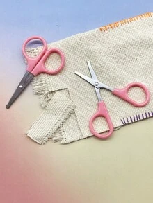 Mini Sharp Tailor Scissors - Round Head Small Hand Scissors, Round Head Provides Protection, Portable Travel Scissors, Exquisite Craftsmanship, High-Quality Design, Suitable For Sewing, DIY, Embroidery, Crochet And Various Craft Projects - Multicolor - View 2