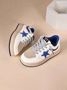 Fashionable Children's Sports Shoes Casual Retro Style Kids Skate Shoes - Blue - View 5