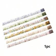 6 Rolls Floral Washi Tape Set, Suitable For Crafts, Journals, Scrapbooks, Planners, Gift Wrapping With Sunflower, Rose, Hydrangea, Butterfly Decorative Masking Tape - A - View 14