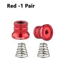 1pair Bicycle Hub M5 Nut With Stainless Steel Springs Aluminum Alloy Quick Release Axle Bolt Universal Bicycle Replacement Quick Release Lever Nut Hub For Mountain Bike And Road Bike - One Size Fits All - View 7