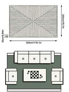 1pc Nordic Modern Minimalist Abstract Geometric Line Design - Rectangular Soft Faux Cashmere Machine Washable Area Rug, Suitable For Living Room, Bedroom, Entryway, Bathroom, Hallway, Patio, Kitchen, Indoor/Outdoor, All-Season Large Size Floor Mat, Home Decor - Multicolor - View 17