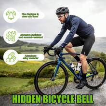 Mini Hidden Bicycle Bell, Super Loud 90dB/High-Pitch Aluminum Alloy Invisible Horn, Suitable For Mountain/Road Bike Riding In Multiple Scenarios, Bicycle Safety Equipment, Bicycle Accessories - Multicolor - View 8
