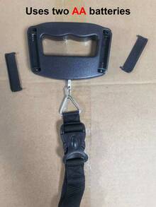 1 pieza Báscula digital portátil de equipaje de 110 lb/50 kg, adecuada para herramientas automotrices, báscula electrónica portátil con pantalla LCD retroiluminada, esencial para viajes (baterías no incluidas) - Multicolor - Ver 7