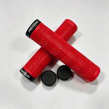 MOTSUV 1 Pair Mountain Bike Handlebar Grips, Single-Sided Lock-On Rubber Hand Grips, Anti-Slip Durable Dual-Channel Rubber - Multicolor - View 13