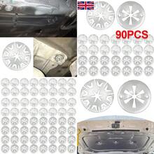90-PCS Auto Heat Shield Clips Car Exhaust Metal Locking Star Washers Fixing UK - A - View 3