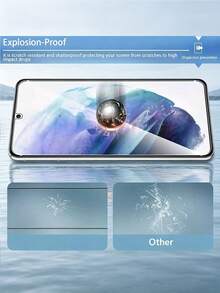 5pcs High Definition Tempered Glass Screen Protector, Scratch Resistant, Smooth Touch, Anti-Fall, Shatterproof, Compatible With IPhone 17/ Galaxy S26 S25/ 15T/15C 14C Note 15 14/Honor 600 Lite 400 300/POCO X7 9H Glass Film Screen Protector - Clear - View 10