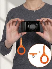 360° Rotating Anti-Tangle + 0.18mm Clip Phone Lanyard Ring Rope Short Metal Buckle Anti-Loss Anti-Theft Multi-Function Self-Locking Hand Strap - Multicolor - View 2