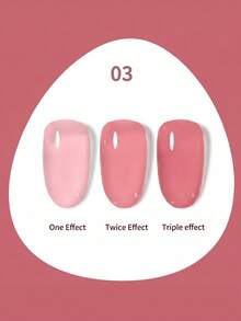 Hassleless 1pc 0.5oz (15ml) Translucent Nude Pink Gel Nail Polish - Use LED Nail Gel, Create Long-Lasting Nails In Minutes, Suitable For All Seasons - Multicolor - View 28