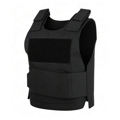 Tactical Vest For Men, Heavy Duty 900D Oxford Fabric Training Protective Gilet, Adjustable Airsoft Paintball CS Game Vest, Lightweight Modular Body Carrier For Outdoor Sports, Black
