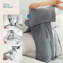 1pc Corduroy Sofa Backrest Pillow, Reading Pillow For Bed, Headboard Cushion, Lumbar Back Support Pillow, Decorative Couch Back Cushion For Living Room & Bedroom - Beige - View 3