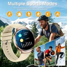 Reloj inteligente multifuncional con llamada inalámbrica, control de cámara, reproducción de música, fondo de pantalla personalizable, seguimiento de actividad física, diseñado para usuarios de teléfonos inteligentes Android/iOS, regalo ideal - Multicolor - Ver 6