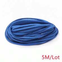 WGRXIRANYKM 5/10/20M Korean Velvet Leather Cord Double-Sided Velvet DIY Handmade Jewelry Accessories Woven Bracelet Necklace Rope - Korean Wool Yarn - View 36