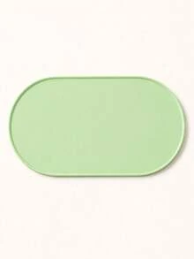 1pc Cat Feeding Mat, Non-Slip Waterproof Anti-Spill Design, Oval Pet Food Mat With Raised Edge And Feeding Port - Easy To Clean Durable Surface, Suitable For Dry And Wet Food, Scratch-Resistant Protective Mat, Also Suitable For Dog Bowls (Compatible With Cat/Dog Bowls), Multi-Pet Households, Dog Owners - Multicolor - View 13