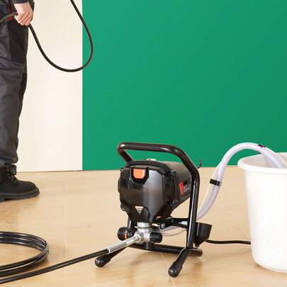 Pulvérisateur de peinture sans air sur socle, pulvérisateur électrique sans air haute efficacité 750W 3000PSI, effet de peinture fin et uniforme, pulvérisateurs de peinture portatifs pour l'intérieur et l'extérieur de la maison, les meubles et les clôtures