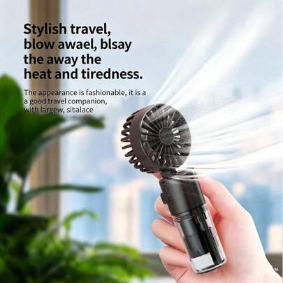 Summer Multifunctional F2 Mist Hydrating Fan, Handheld & Neck Hanging Dual-Use With Lanyard, Essential Portable Cooling Fan For Festivals, Music Festivals, Comic Conventions, Sports Events, Shopping, Driving Lessons