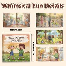 Children's Self-Protection Safety Story Book Set, Children's Personal Safety Picture Books, Early Learning Education Reading Books For Daily Danger Awareness, Suitable For 3+ Preschool Children - Children's Security Picture Books - View 4
