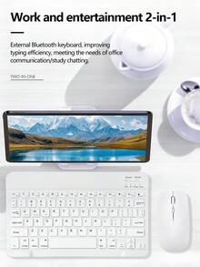 AKKHOO Combos de teclado y ratón - Blanco - Ver 4