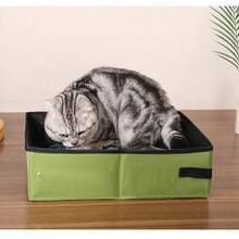 1PC Travel Foldable Waterproof Portable Cat Litter Box, Car & Outdoor Collapsible Cat Toilet - one-size - View 6