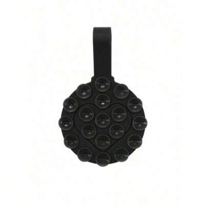 1pc Heart-Shaped Double-Sided Suction Cup Phone Stand, Portable Silicone Suction Cup Handle Phone Case Holder