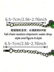 1pc Minimalist Vintage Skin-Flattering Green Beaded Necklace, Elegant Collarbone Chain, Niche Neck Chain, Versatile Styling, Suitable For Women's Daily Wear Or Vacation - Beaded Necklace - View 9