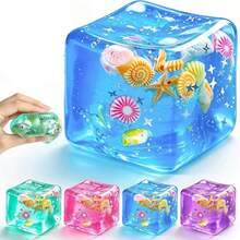 1pc Cube Soft Stress Relief Toy, Cube Stress Ball, Soft Slow Rebound Stress Sensor Toy, Shell-Shaped Soft Stress Relief Toy, Stretchable Pressure Relief Toy - Multicolor - View 14