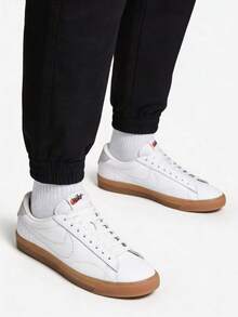 Nike Tennis Classic AC, Comfortable, Simple, And Stylish, With Good Support And Durability, Low-Top Sneakers For Men, White And Grey. - White Ash - View 1