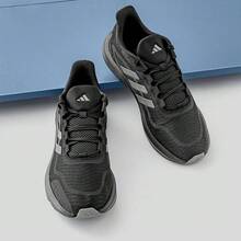 Adidas All Day Essential Comfortable Sports Low-Top Casual Training Running Shoes Unisex Black/Grey - Black and Gray - View 4