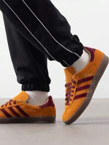 Adidas Originals GAZELLE Comfortable Versatile Thin Sole Lightweight Low-Top Sneakers Unisex Brown - Brown - View 1