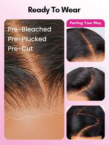 ISEE Hair Loose Deep Wave Wear And Go Glueless Wig Pre-Bleached 7x5 Lace Closure 8-30 Inch 180% Density Virgin Human Hair Natural Color Pre-Cut Natural Hairline Easy Install Wigs For Women Everyday Wear - SNatural - View 7